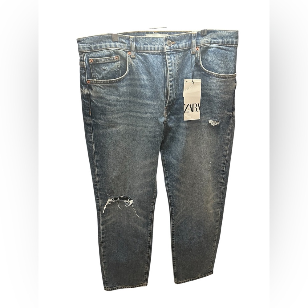 ZARA Straight Fit Mid Waist Jeans
